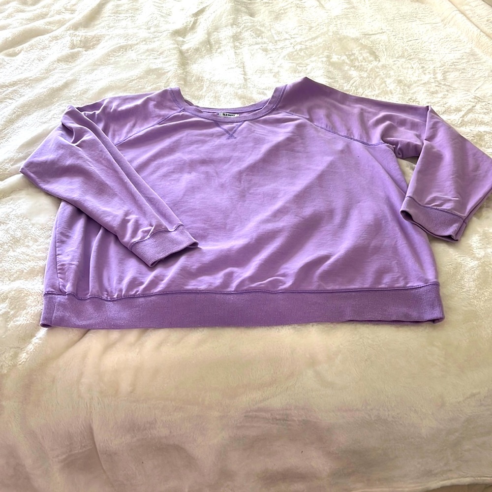 Check out this cute lavender, long sleeve from old navy!
